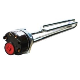   Fűtőpatron 230V 1500W cekász 1+1/4" azaz 5/4" beépített termosztát Elektromos fűtőbetét tartály, tároló, bojler számára 1,5 kW