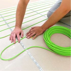   Elektromos fűtőkábel 17W/m 9,5-159 méter padlófűtéshez esztrichbe építhető fűtőkábel