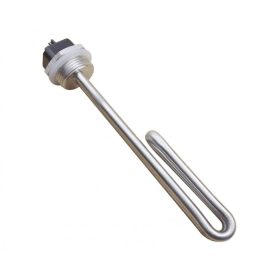   Fűtőbetét cekász 48V 1000W  1" rozsdamentes fűtőpatron fűtőszál vízmelegítő bojler fűtés 1 kW