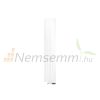 Modern design radiator 260x1400 mm 492W white color with central connection with wall connection and thermostat special elongated and narrowed, stylish appearance