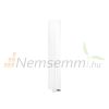 Modern design radiator 260x1400 mm 492W white color with central connection with floor connection and thermostat special elongated and narrowed, stylish appearance
