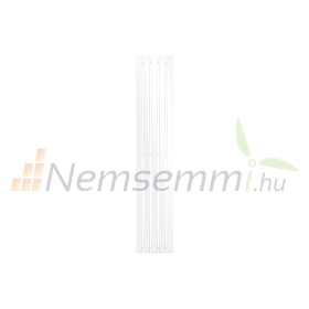   Modern design radiátor 260x1400 mm 492W fehér szín középső bekötés különleges hosszított és keskenyített, stílusos megjelenés