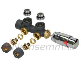   Modern design radiátor 260x1600 mm 557W antracit szín középső bekötés fali csatlakozás különleges hosszított és keskenyített, stílusos megjelenés  teljesítmény