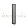 Modern design radiator 260x1600 mm 557W anthracite color central connection floor connection special elongated and narrowed, stylish appearance performance