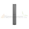 Modern design radiator 260x1600 mm 557W anthracite color central connection special elongated and narrowed, stylish appearance performance