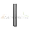 Modern design radiator 260x1800 mm 623W anthracite color central connection floor connection special elongated and narrowed, stylish appearance