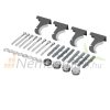 Modern design radiator 260x1800 mm 623W anthracite color central connection special elongated and narrowed, stylish appearance