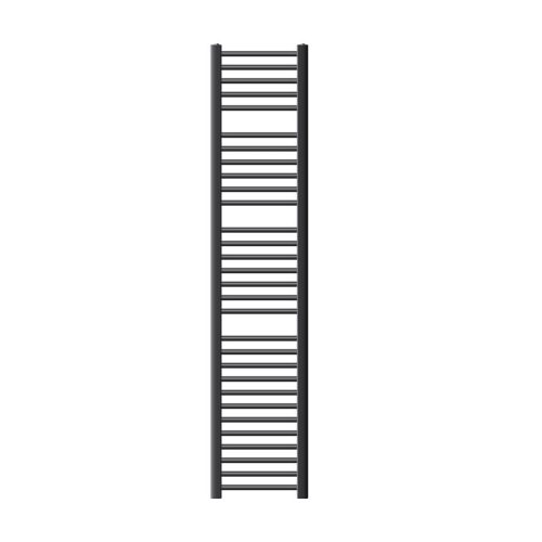 Towel dryer radiator 300x1800 mm anthracite 555W single row - straight version edge connection