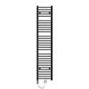 Towel dryer radiator 300x1800 mm anthracite with 900W heating insert single row - straight version end connection