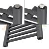 Towel dryer radiator 300x1800 mm anthracite with 900W heating insert single row - straight version end connection