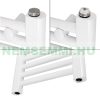 Towel radiator 300 x 1800 mm 555W white single row - straight version with side connection
