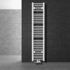 Towel dryer radiator 300x1800 mm white 555W single row - straight version central connection wall connection