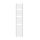 Towel dryer radiator 300x1800 mm white 555W single row - straight version edge connection