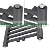 Towel radiator 300x800 mm anthracite straight version with central connection