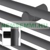Towel radiator 300x800 mm anthracite straight version with central connection