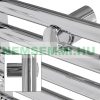 Towel radiator 300x800 mm chrome straight version with central connection