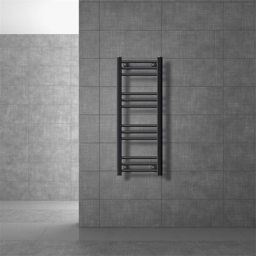 Towel radiator 300x800 mm anthracite single row - straight version with end connection