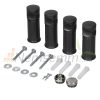 Towel radiator 300x800 mm anthracite single row - straight version with end connection