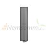 Modern design radiator 370x1600 mm 781W anthracite color central connection floor connection special elongated and narrowed, can also be installed horizontally, stylish appearance