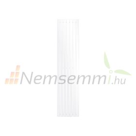   Modern design radiátor 370x1600 mm  781W fehér szín középső bekötésű különleges hosszított és keskenyített, vízszintesen is felszerelhető, stílusos megjelenés