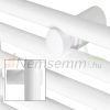 Towel radiator 400x1200 mm white single row - curved version with central connection