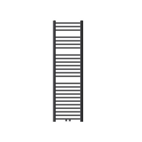 Towel dryer radiator 400x1500 mm anthracite single row - with curved central connection