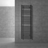 Towel dryer radiator 400x1500 mm anthracite single row - with curved edge connection