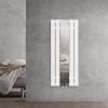 Mirror radiator 450x1200 mm white color with special mirror inlay special design, stylish and unique appearance 
