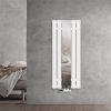 Tükrös radiátor 450x1200 mm fehér szín különleges tükör berakással fali csatlakozóval különleges formatervezés, stílusos és egyedi megjelenés 