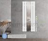 Mirror radiator 450x1200 mm white color with special mirror inlay special design, stylish and unique appearance 