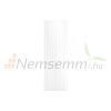 Modern design radiator 480x1400 mm 887W white color central connection special elongated and narrowed, stylish appearance