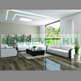   Modern design radiátor 480x1800 mm fehér szín középső csatlakozás különleges hosszított és keskenyített formatervezés, stílusos megjelenés 1123W teljesítmény