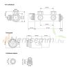 Modern design radiátor 480x1800 mm 983W króm szín középső csatlakozás fali bekötés különleges hosszított és keskenyített formatervezés, stílusos megjelenés