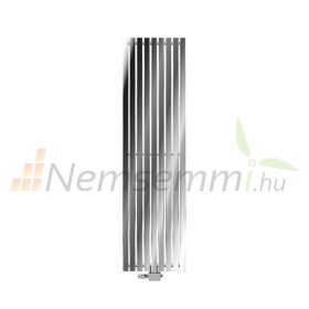 Modern design radiátor 480x1800 mm 983W króm szín középső csatlakozás univerzális bekötés különleges hosszított és keskenyített formatervezés, stílusos megjelenés