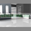 Modern radiator 500x950 mm in chrome color, special design, stylish appearance, 278W power
