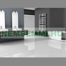   Modern radiátor 500x950 mm króm színben, különleges formatervezés, stílusos megjelenés 278W teljesítmény