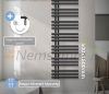 Towel dryer radiator 500x1600 mm 588W anthracite bathroom heater with 900W heating pad