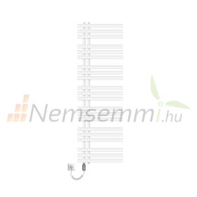   Törölközőszárító radiátor 500x1600 mm 900W fehér egyenes-egysorors fürdőszobai fűtőtest bal oldali bekötés