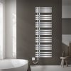 Towel dryer radiator 500x1600 mm chrome color with 900W heating insert straight-single row bathroom heater left connection