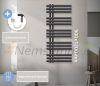 Modern design radiátor 500x1200mm antracit szín 1200W fűtőbetéttel különleges formatervezés stílusos megjelenés