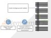 Modern design radiátor 500x1200mm antracit szín 404W különleges formatervezés stílusos megjelenés