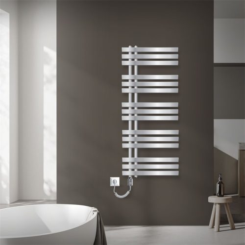 Modern design radiátor 500x1200mm króm szín 900W fűtőbetéttel különleges formatervezés stílusos megjelenés