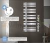 Modern design radiátor 500x1200mm króm szín 900W fűtőbetéttel különleges formatervezés stílusos megjelenés