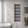 Modern radiator 500x1400 mm anthracite color 1200W with additional heating pad, special design, stylish appearance