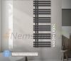 Modern radiátor 500x1400mm antracit színben, különleges formatervezés, stílusos megjelenés 467W telj