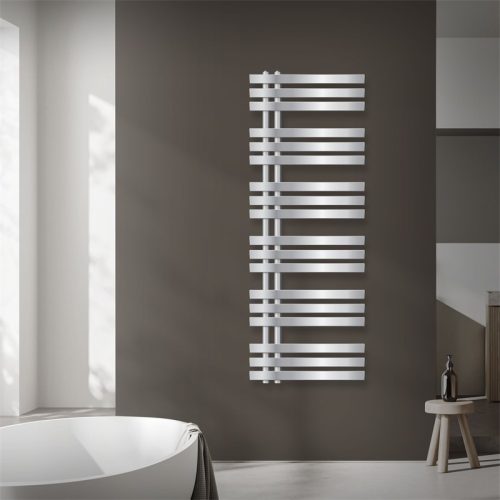 Modern radiátor 500x1400 mm króm szín 410W teljesítmény, különleges formatervezés, stílusos megjelenés