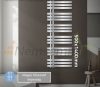 Modern radiátor 500x1400 mm króm szín 410W teljesítmény, különleges formatervezés, stílusos megjelenés