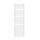Towel dryer radiator 500x1800 mm white single row - with curved edge connection