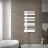 Modern designer radiator 500x1000 mm white 307W single row - straight bathroom heater