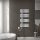 Modern designer radiator 500x1000 mm chrome 600W single row - straight bathroom heater